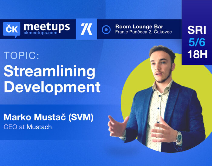 Najava: IT Meetup – Streamlining Development, 5.6.2024.